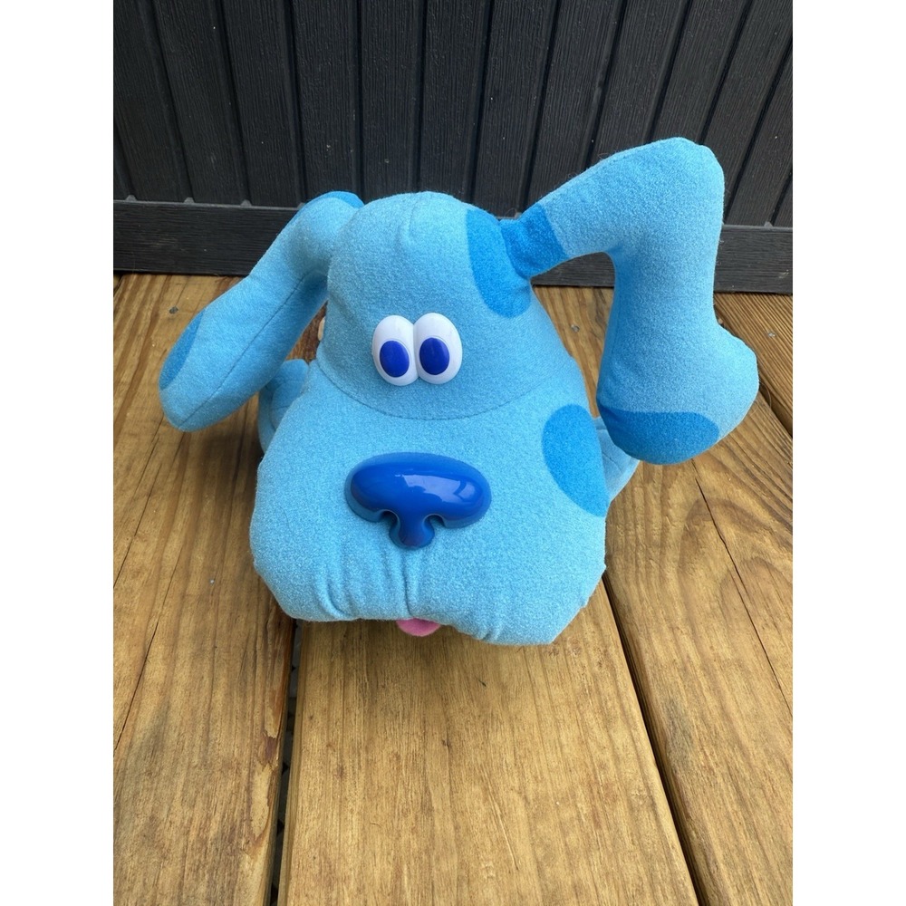 Blue's Clues Vintage Pose a Blue Posable Soft Toy Tyco 1997